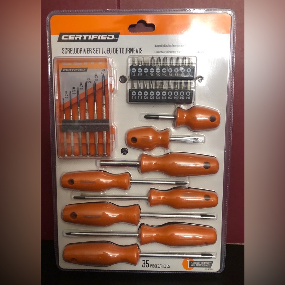 Certified Screwdriver Set, 35-Piece